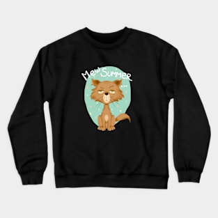 Summer Cat Style Crewneck Sweatshirt